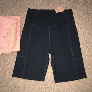 Girlfriend High Rise Biker Shorts w/ Pockets
